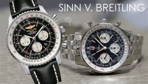 sinn navitimer vs breitling|Breitling Navitimer clone.